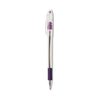 R.S.V.P. Ballpoint Pen, Stick, Medium 1 mm, Violet Ink, Clear/Violet Barrel, Dozen1