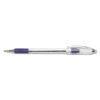 R.S.V.P. Ballpoint Pen, Stick, Medium 1 mm, Violet Ink, Clear/Violet Barrel, Dozen2