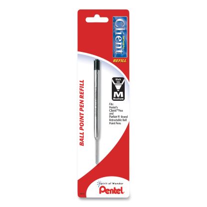 Refill for Pentel Client Ballpoint Pens, Medium Conical Tip, Black Ink1