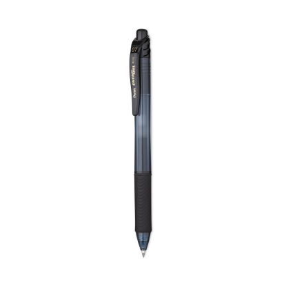 EnerGel-X Gel Pen, Retractable, Medium 0.7 mm, Black Ink, Black Barrel, 24/Pack1