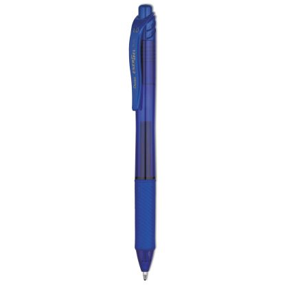 EnerGel-X Gel Pen, Retractable, Bold 1 mm, Blue Ink, Translucent Blue Barrel, Dozen1
