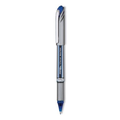 EnerGel NV Gel Pen, Stick, Medium 0.7 mm, Blue Ink, Blue Barrel, Dozen1