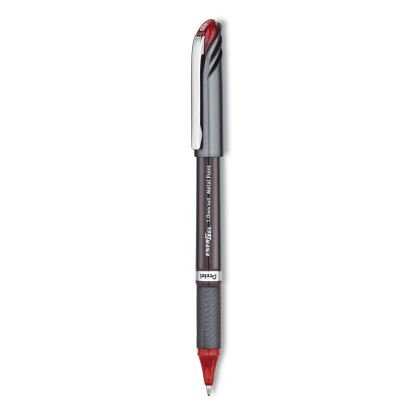 EnerGel NV Gel Pen, Stick, Bold 1 mm, Red Ink, Red Barrel, Dozen1