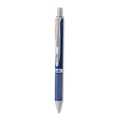 EnerGel Alloy RT Gel Pen, Retractable, Medium 0.7 mm, Black Ink, Blue Barrel1