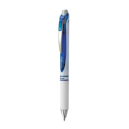 EnerGel RTX Gel Pen, Retractable, Medium 0.7 mm, Blue Ink, White/Blue Barrel1