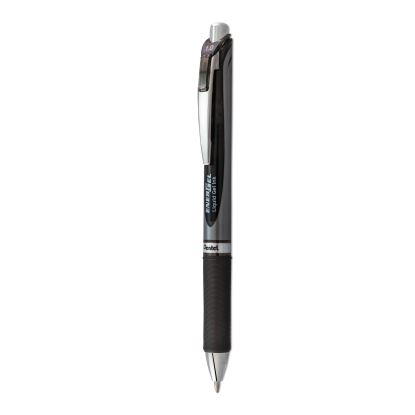 EnerGel RTX Gel Pen, Retractable, Bold 1 mm, Black Ink, Black/Gray Barrel1