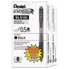 EnerGel-X Gel Pen, Retractable, Fine 0.5 mm Needle Tip, Black Ink, Black Barrel, 24/Pack2