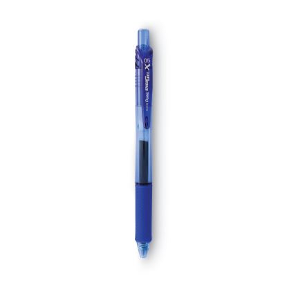 EnerGel-X Gel Pen, Retractable, Fine 0.5 mm Needle Tip, Blue Ink, Blue Barrel, Dozen1