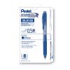 EnerGel-X Gel Pen, Retractable, Fine 0.5 mm Needle Tip, Blue Ink, Blue Barrel, Dozen2