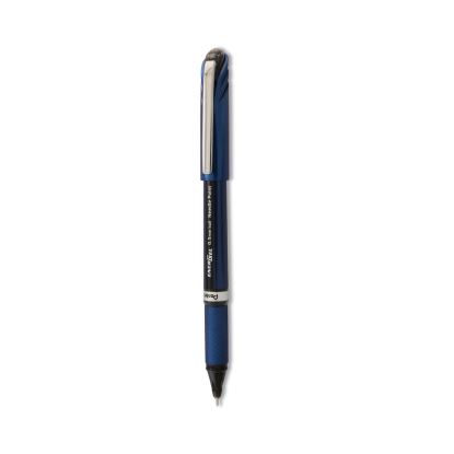 EnerGel NV Gel Pen, Stick, Fine 0.5 mm Needle Tip, Black Ink, Gray Barrel, Dozen1