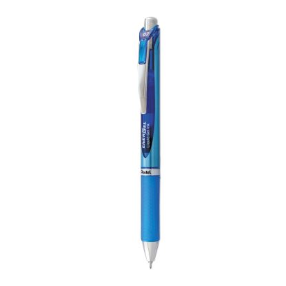 EnerGel RTX Gel Pen, Retractable, Medium 0.7 mm Needle Tip, Blue Ink, Blue/Gray Barrel1