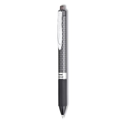 Oh! Gel Pen, Retractable, Medium 0.7 mm, Black Ink, Black Barrel, Dozen1