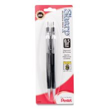 Sharp Mechanical Pencil, 0.5 mm, HB (#2.5), Black Lead, Black Barrel, 2/Pack1