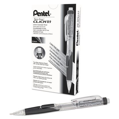 Twist-Erase CLICK Mechanical Pencil, 0.9 mm, HB (#2.5), Black Lead, Black Barrel1