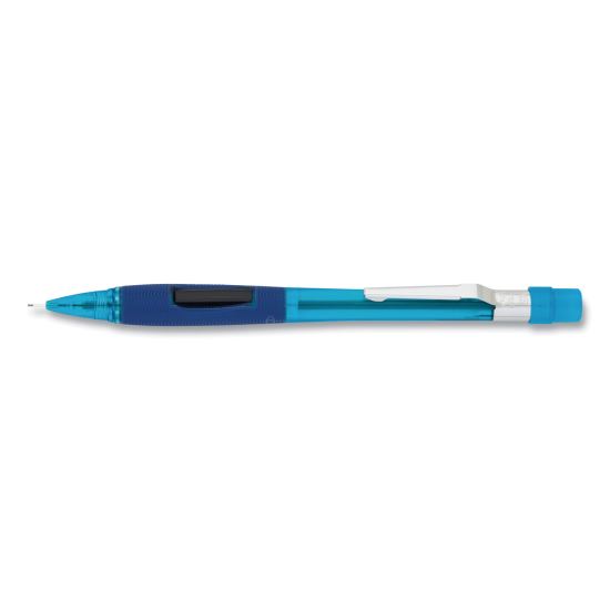 Quicker Clicker Mechanical Pencil, 0.5 mm, HB (#2.5), Black Lead, Transparent Blue Barrel1