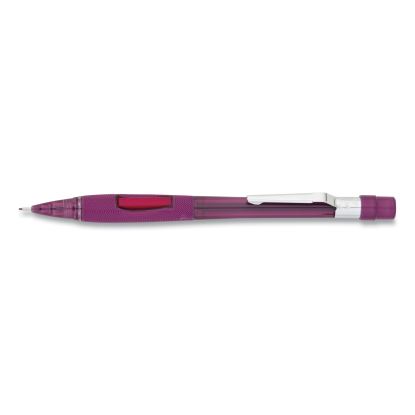Quicker Clicker Mechanical Pencil, 0.9 mm, HB (#2.5), Black Lead, Transparent Burgundy Barrel1