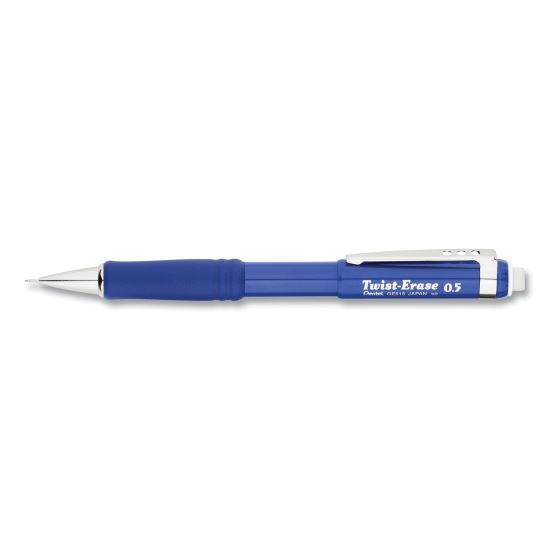 Twist-Erase III Mechanical Pencil, 0.5 mm, HB (#2.5), Black Lead, Blue Barrel1