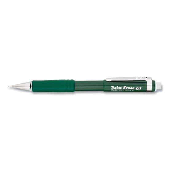 Twist-Erase III Mechanical Pencil, 0.5 mm, HB (#2.5), Black Lead, Green Barrel1