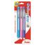 Clic Eraser Grip Eraser, For Pencil Marks, White Eraser, Randomly Assorted Barrel Colors (Three-Colors), 3/Pack1