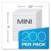 Ruled Mini Index Cards, 3 x 2.5, White, 200/Pack2