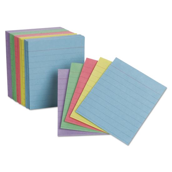 Ruled Mini Index Cards, 3 x 2.5, Assorted, 200/Pack1