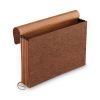 Standard Expanding Wallet with Fiber Gussets, 5.25" Expansion, 1 Section, Elastic Cord Closure, Legal Size, Red Fiber1