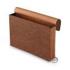 Standard Expanding Wallet with Fiber Gussets, 5.25" Expansion, 1 Section, Elastic Cord Closure, Legal Size, Red Fiber2