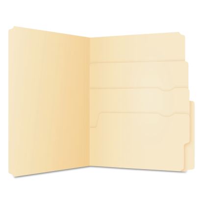 Divide It Up File Folder, 1/2-Cut Tabs: Assorted, Letter Size, 0.75" Expansion, Manila, 24/Pack1