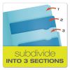 Divide It Up File Folder, 1/2-Cut Tabs: Assorted, Letter Size, 0.75" Expansion, Assorted Colors, 12/Pack2