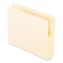 Convertible End Tab File Pockets, 3.5" Expansion, Letter Size, Manila, 25/Box1