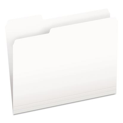 Colored File Folders, 1/3-Cut Tabs: Assorted, Letter Size, White, 100/Box1