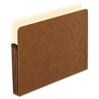 Smart Shield File Pocket, 3.5" Expansion, Letter Size, Red Fiber, 10/Box1