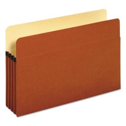 Standard Expanding File Pockets, 3.5" Expansion, Legal Size, Red Fiber, 25/Box1