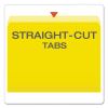Colored File Folders, Straight Tabs, Letter Size, Yellow/Light Yellow, 100/Box2