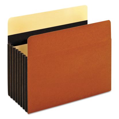 Heavy-Duty File Pockets, 7" Expansion, Letter Size, Redrope, 5/Box1