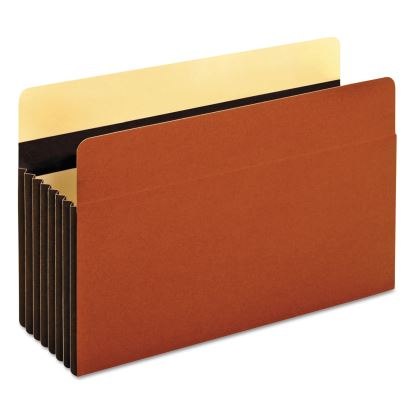 Heavy-Duty File Pockets, 7" Expansion, Legal Size, Redrope, 5/Box1