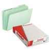 Pressboard Expanding File Folders, 1/3-Cut Tabs: Assorted, Legal Size, 1" Expansion, Green, 25/Box2