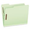 Heavy-Duty Pressboard Folders w/ Embossed Fasteners, Letter Size, Green, 25/Box1