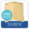 Top Tab Fastener Folder, 2 Fasteners, Legal Size, Manila Exterior, 50/Box2