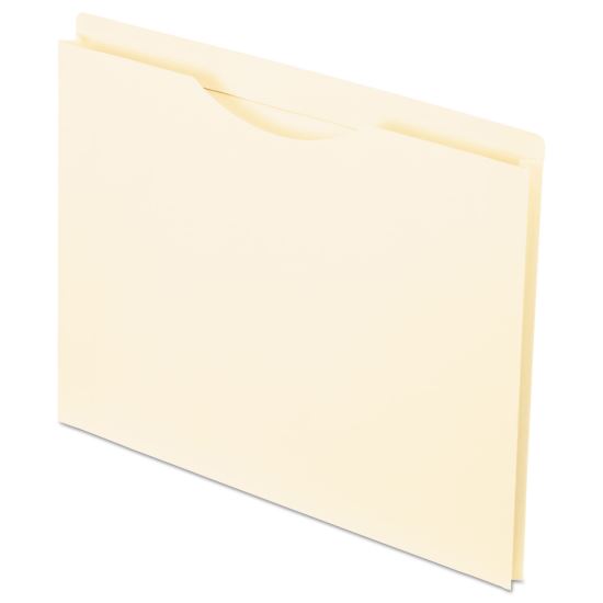 Manila Reinforced File Jackets, 2-Ply Straight Tab, Letter Size, Manila, 50/Box1