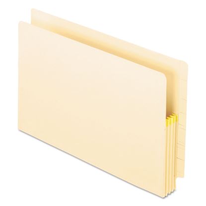 Manila Drop Front Shelf File Pockets with Rip-Proof-Tape Gusset Top, 3.5" Expansion, Legal Size, Manila, 25/Box1