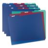 Poly Top Tab File Guides, 1/3-Cut Top Tab, January to December, 8.5 x 11, Assorted Colors, 12/Set2