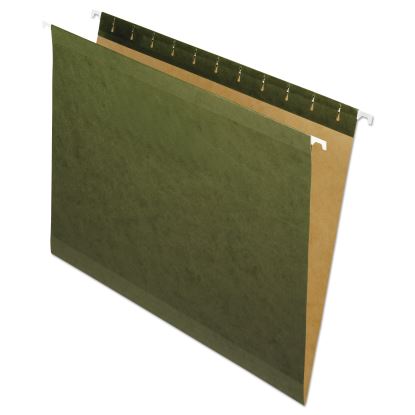 Reinforced Hanging File Folders, Letter Size, Straight Tabs, Standard Green, 25/Box1