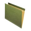 Reinforced Hanging File Folders, Letter Size, Straight Tab, Standard Green, 25/Box2