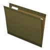 Reinforced Hanging File Folders with Printable Tab Inserts, Letter Size, 1/5-Cut Tabs, Standard Green, 25/Box1