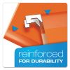 Colored Reinforced Hanging Folders, Letter Size, 1/5-Cut Tabs, Orange, 25/Box2