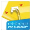 Colored Reinforced Hanging Folders, Letter Size, 1/5-Cut Tabs, Yellow, 25/Box2