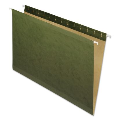 Reinforced Hanging File Folders, Legal Size, Straight Tabs, Standard Green, 25/Box1