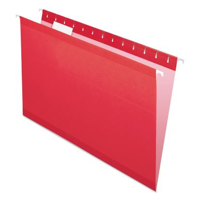 Colored Reinforced Hanging Folders, Legal Size, 1/5-Cut Tabs, Assorted Colors, 25/Box1
