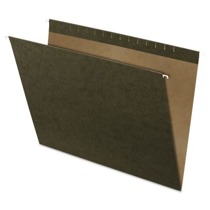 Reinforced Hanging File Folders, Large Format, Standard Green, 25/Box1